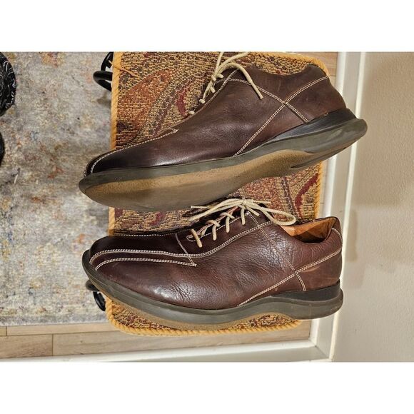 Johnston and Murphy Brown Leather Lace Up Oxfords Size 12 - Picture 4 of 8